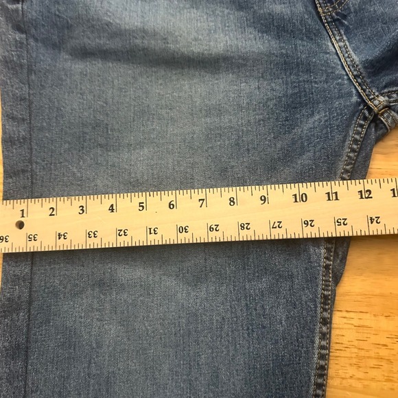 Levi Strauss 505 Mens Jeans W42 L30 Blue Classic Fit Straight Leg Denim - Picture 9 of 12